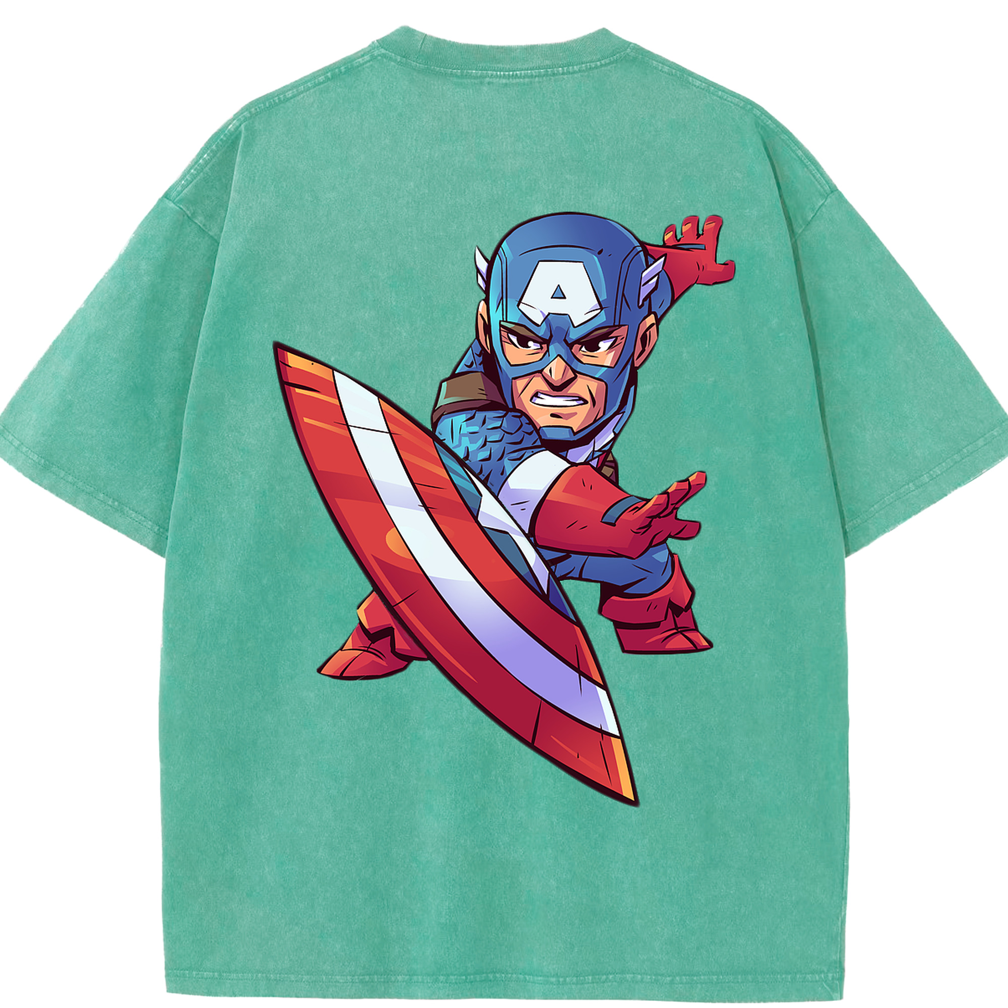 （画像用） アベンジャーズ The Avengers 綿100% ヴィンテージ風 半袖Tシャツ（背面プリント）